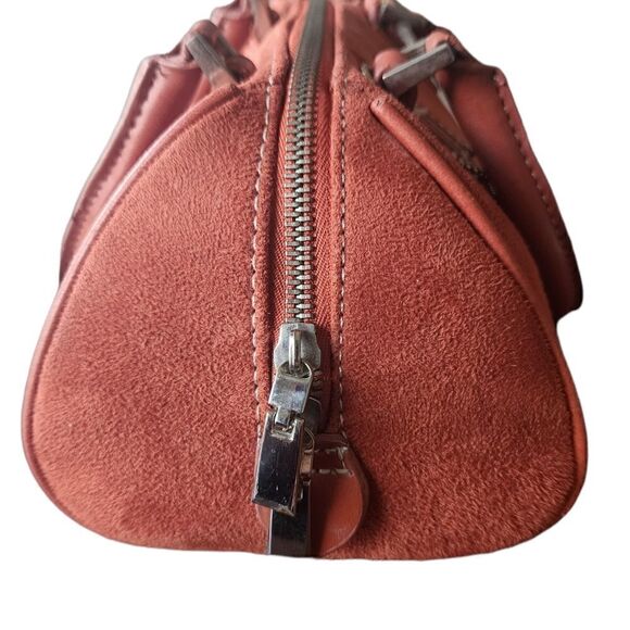 VINTAGE Rust Suede Mini Satchel Bag - Picture 5 of 6